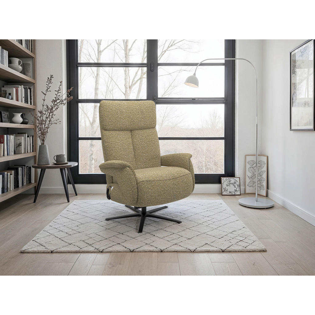 Sit & More RELAXAČNÉ KRESLO, textil, olivovozelená