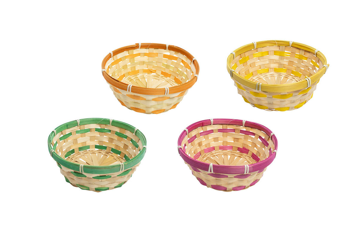 OSTERNEST - Gelb/Lila, LIFESTYLE, Holz (20/17cm)