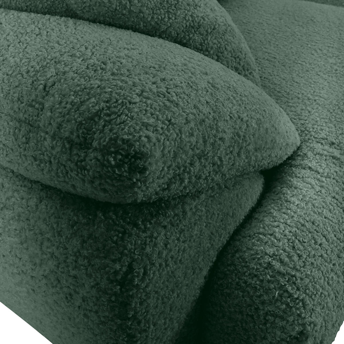 BIG SOFFA i plysch petrol  - petrol/svart, Modern, textil/plast (290/68/117cm) - MID.YOU