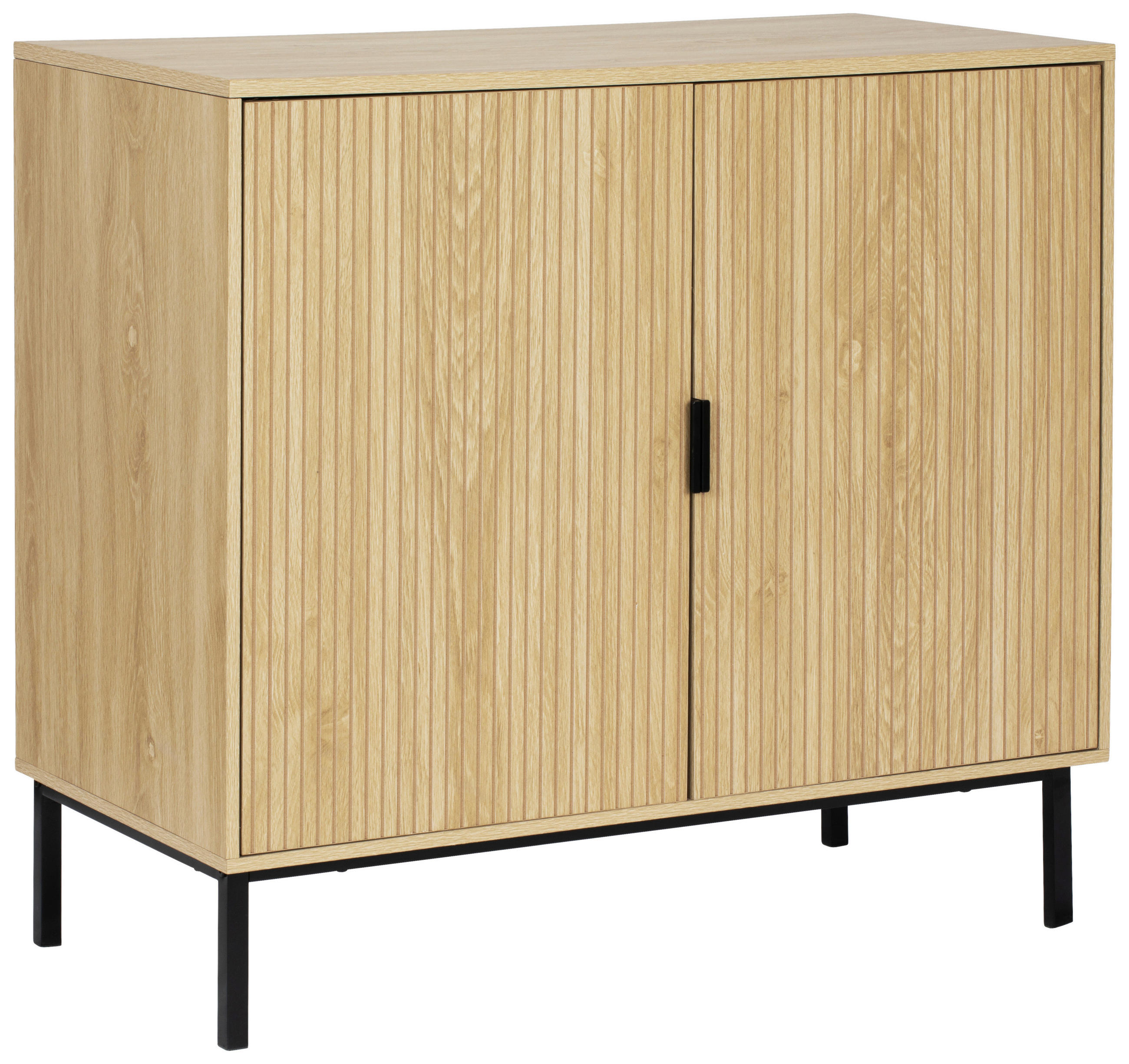 KOMMODE  in 90/82/43 cm  - Schwarz, Natur, Holzwerkstoff/Metall (90/82/43cm) - MID.YOU