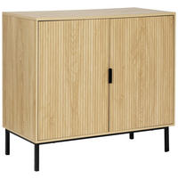 KOMMODE  in 90/82/43 cm  - Schwarz, Natur, Holzwerkstoff/Metall (90/82/43cm) - MID.YOU