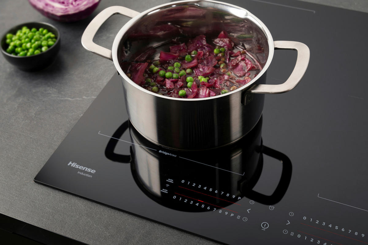 INDUKTIONSKOCHFELD HI8432BSCWF  - Schwarz, Basics, Glas/Metall (79,5/5,4/52cm) - Hisense
