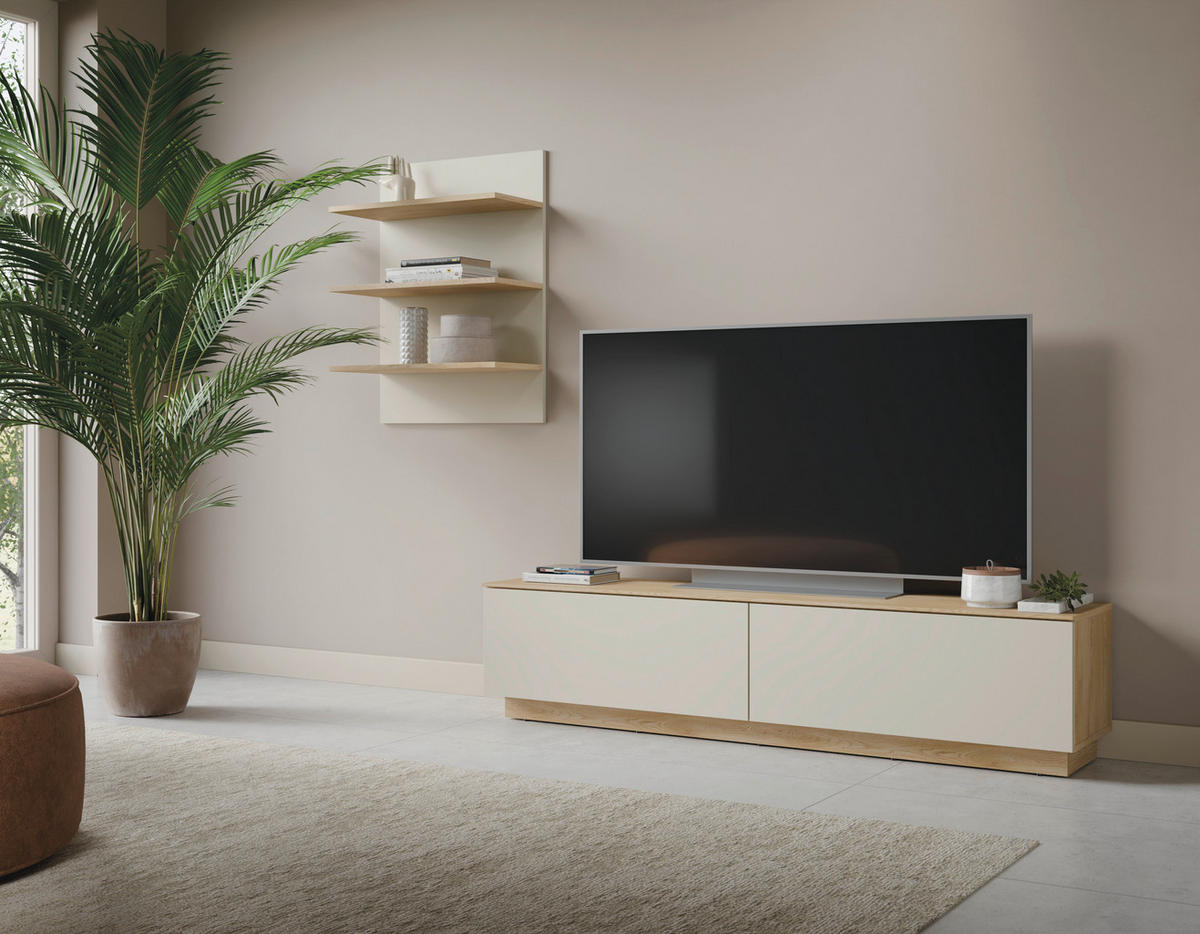 WANDBOARD in 60/79,4/26 cm Eichefarben, Kaschmir  - Kaschmir/Eichefarben, Design, Holzwerkstoff (60/79,4/26cm) - Livetastic