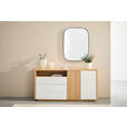 SIDEBOARD  in 162/82/40 cm  - Eichefarben/Weiß Hochglanz, KONVENTIONELL, Holzwerkstoff (162/82/40cm) - Xora