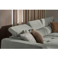 ECKSOFA  in Struktur Greige  284/205 cm  - Greige/Schwarz, Design, Kunststoff/Textil (284/205cm) - Xora