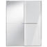 SCHWEBETÜRENSCHRANK in Weiß, Sonoma Eiche - Chromfarben/Weiß, Design, Glas/Holzwerkstoff (167/222/68cm) - Moderano SCHWEBETÜRENSCHRANK in Weiß, Sonoma Eiche - Chromfarben/Weiß, Design, Glas/Holzwerkstoff (167/222/68cm) - Moderano