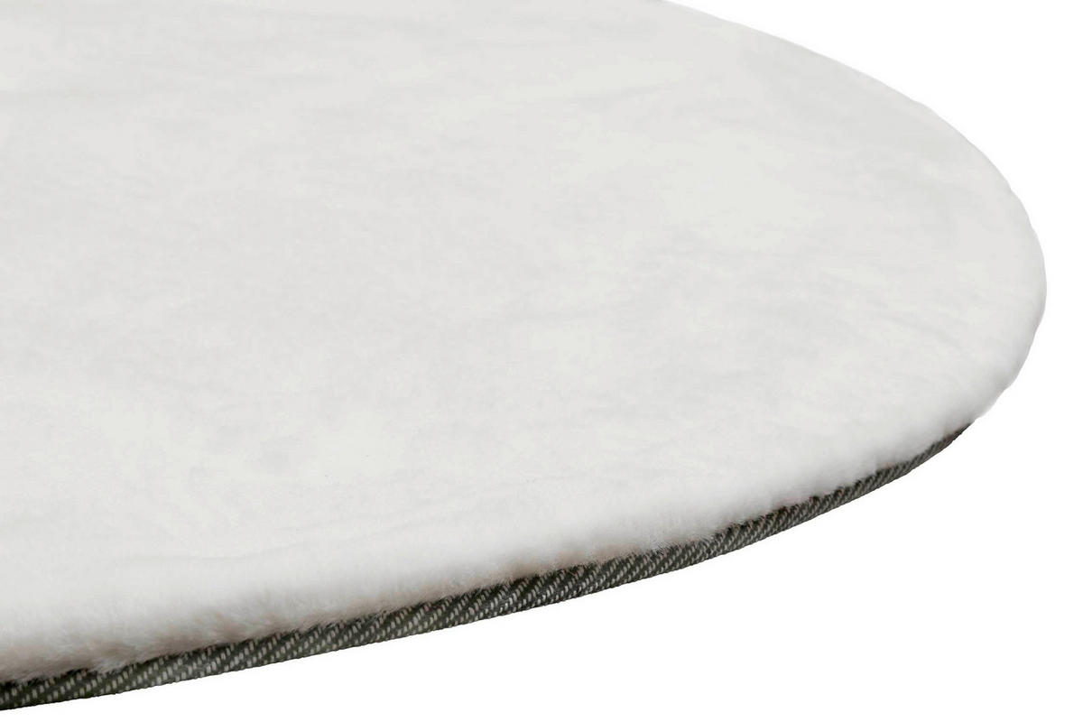 HOCHFLORTEPPICH 100 cm Anna Weiß  - Weiß, KONVENTIONELL, Textil (100cm) - WECON HOME BASIC