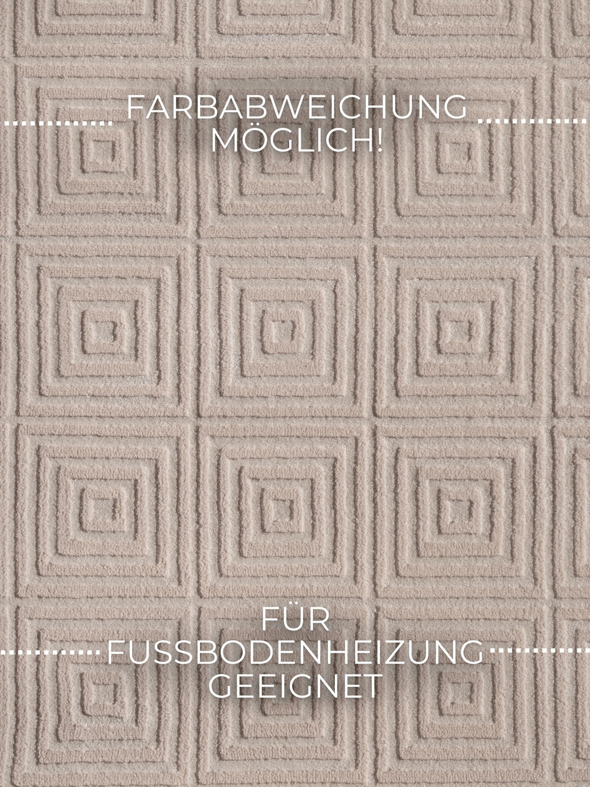 TEPPICH 200/280 cm Perles Creme, Beige rechteckig  - Beige/Creme, Basics, Kunststoff (200/280cm) - Elle Decoration