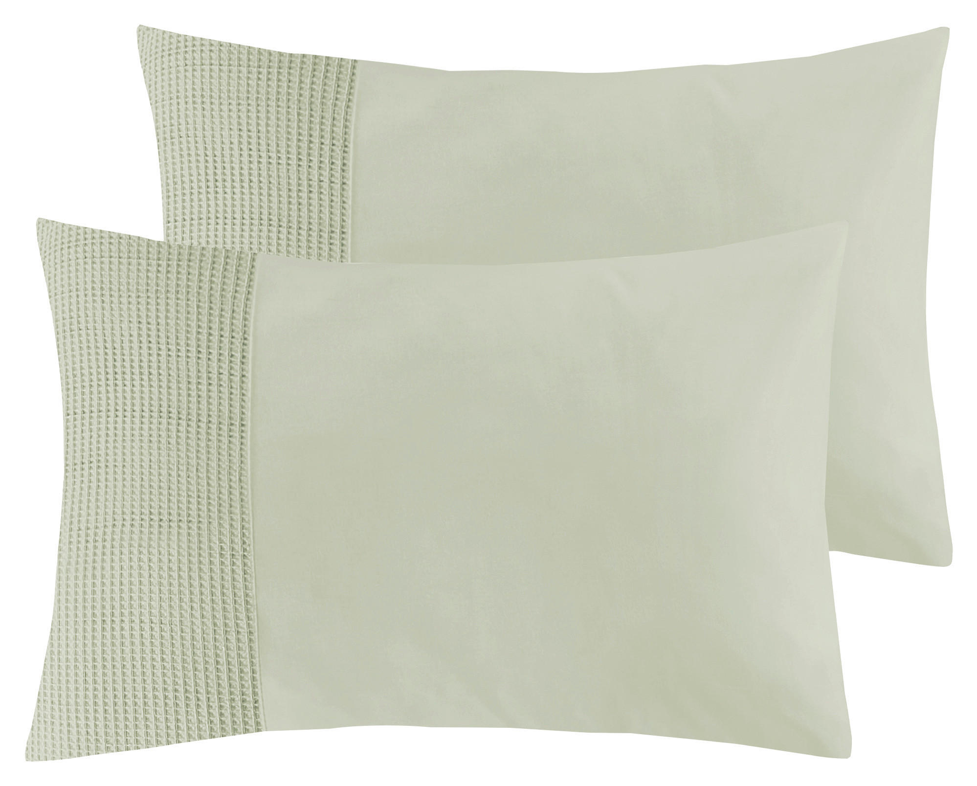 KISSENHÜLLEN-SET 40/80 cm  - Salbeigrün, Design, Textil (40/80cm) - Novel