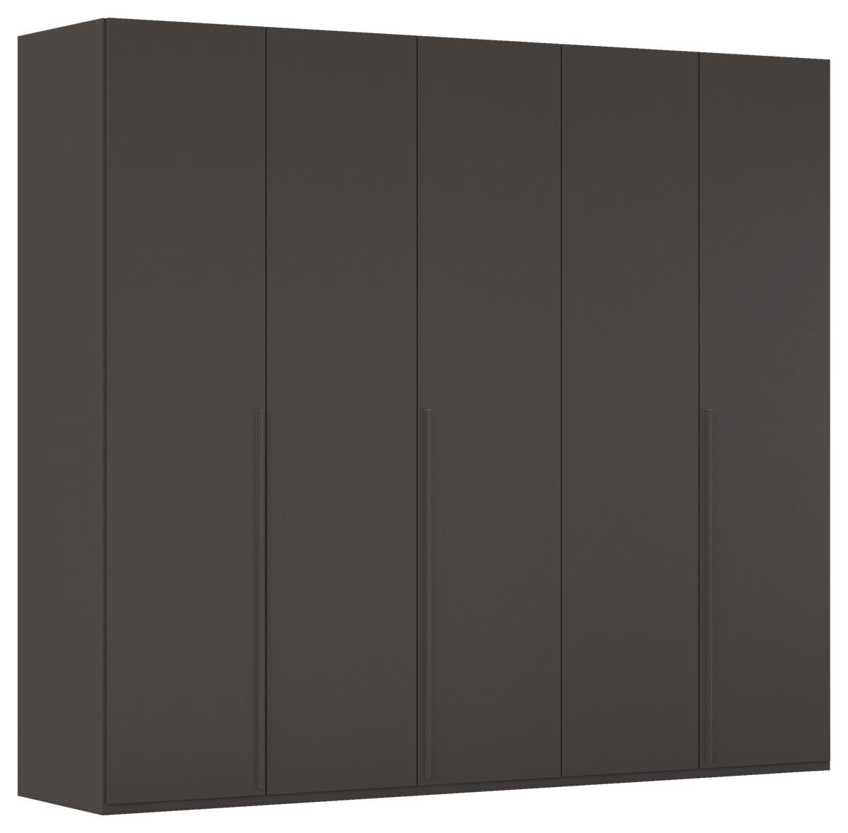 DREHTÜRENSCHRANK 251/223/60 cm 5-türig Graphitfarben  - Graphitfarben, Design, Holzwerkstoff/Metall (251/223/60cm) - home24