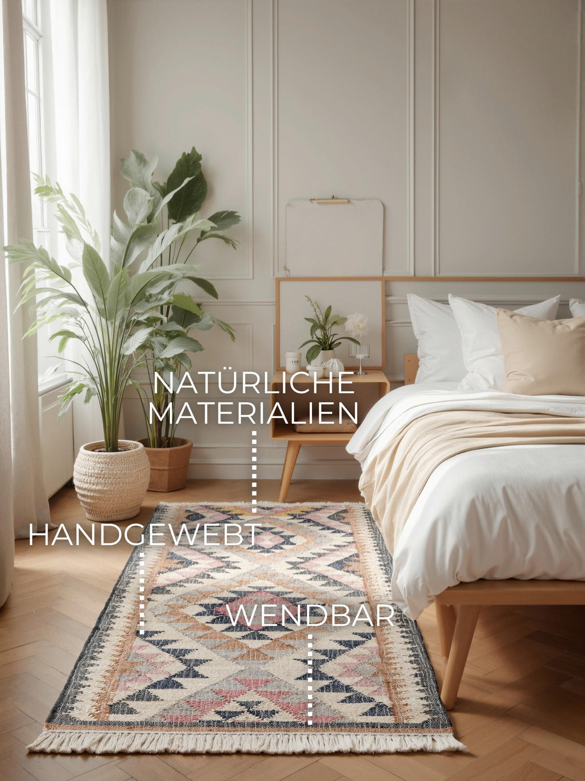 LÄUFER 80/200 cm Roya  - Multicolor/Creme, Basics, Textil (80/200cm) - Elle Decoration