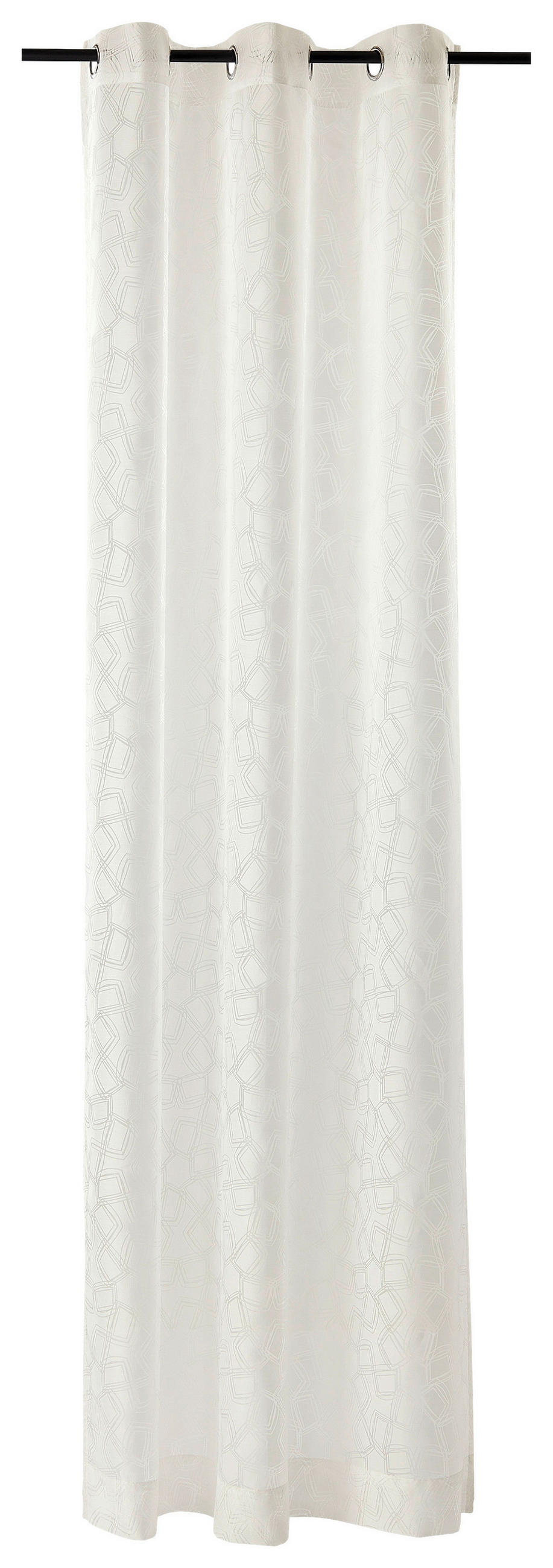 ÖSENSCHAL TYPE transparent 140/250 cm   - Creme/Weiß, Design, Textil (140/250cm) - Schöner Wohnen