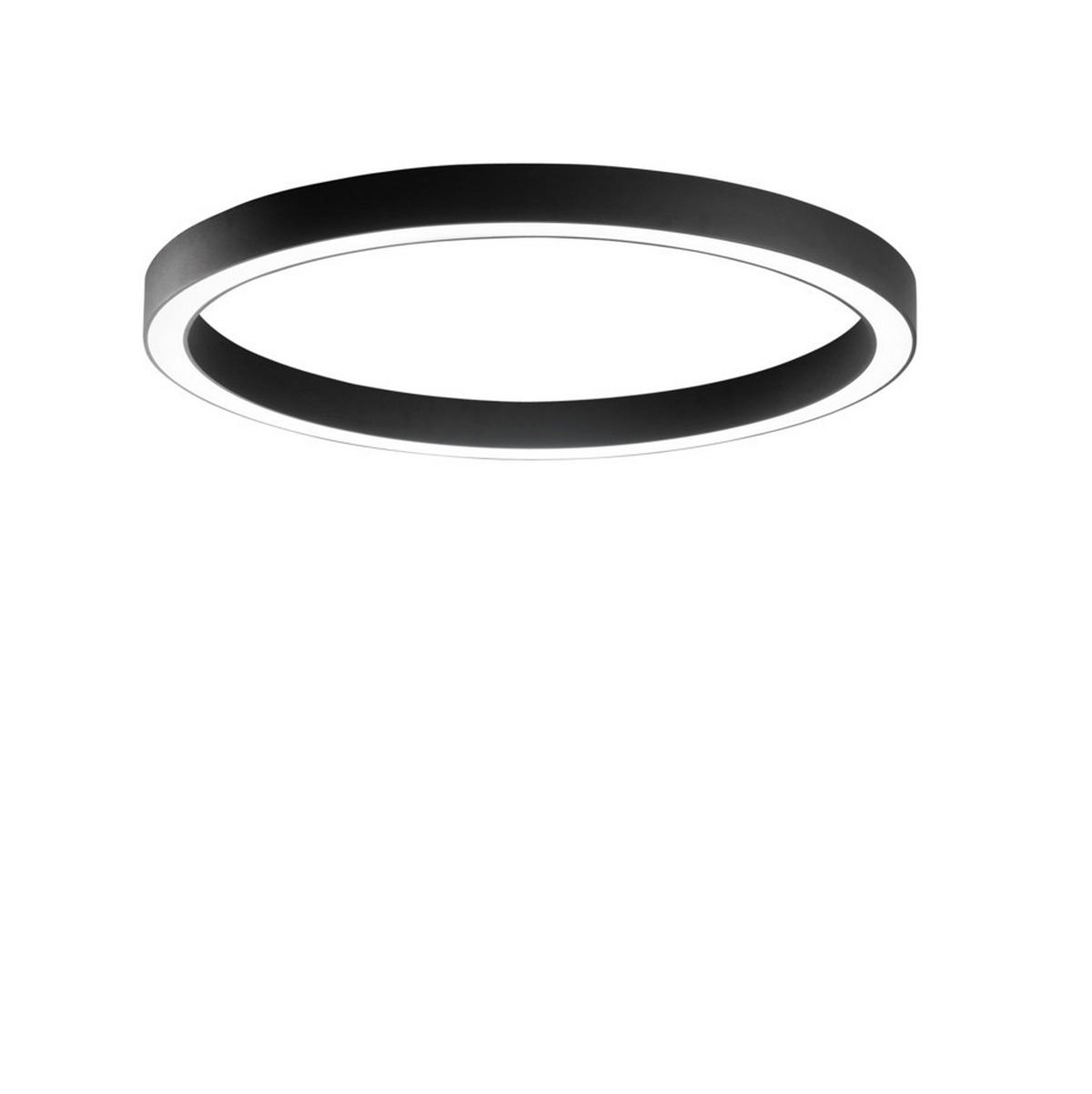 LED-DECKENLEUCHTE Luce Ambiente e Design 120/8,5 cm   - Schwarz/Weiß, Design, Kunststoff/Metall (120/8,5cm)