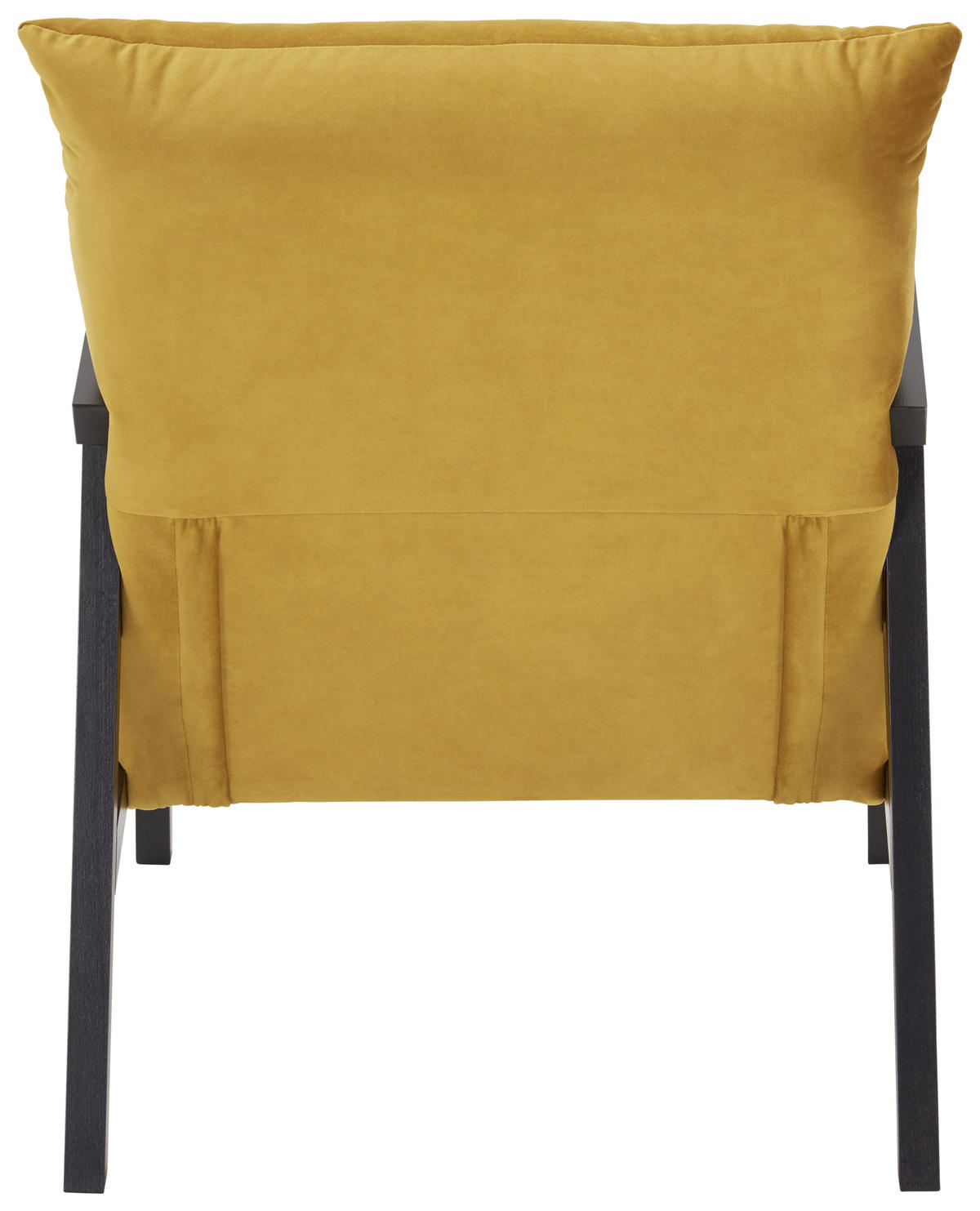 FOTELJA tekstil  žuta   - wenge boje/žuta, Design, tekstil/drvo (63/76/80cm) - Carryhome