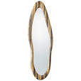 WANDSPIEGEL 150/60/2,7 cm    in oval  - Braun, LIFESTYLE, Glas/Holzwerkstoff (150/60/2,7cm) - Xora