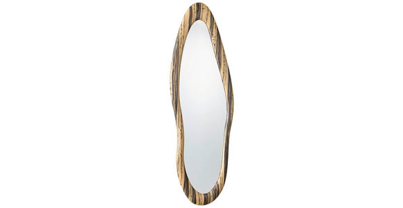 WANDSPIEGEL 150/60/2,7 cm    in oval  - Braun, LIFESTYLE, Glas/Holzwerkstoff (150/60/2,7cm) - Xora