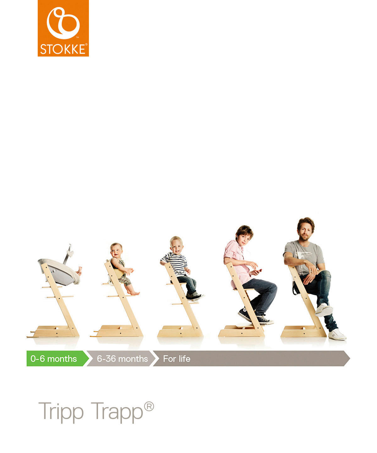 HOCHSTUHL Tripp Trapp Oak  - Perlmutt, Lifestyle, Holz (46/79/49cm) - Stokke