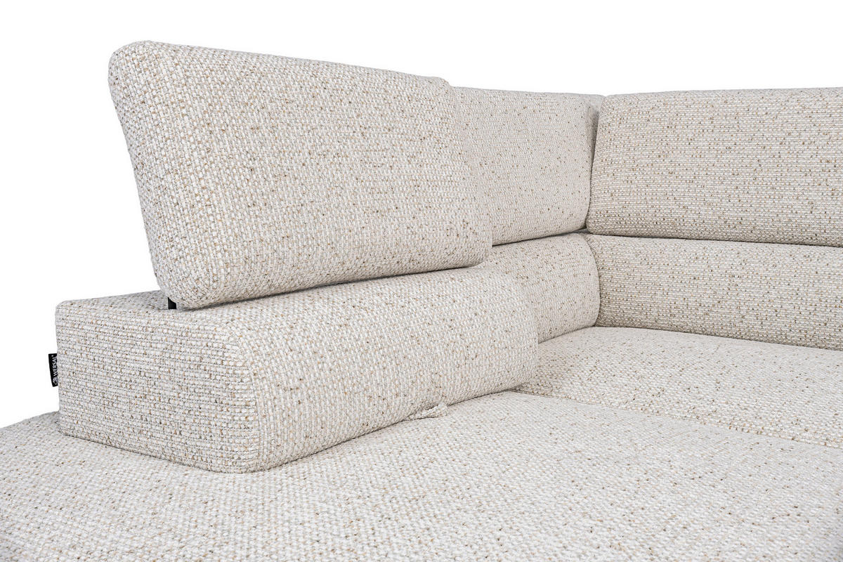 SOFFA i textil ecru  - svart/ecru, Design, metall/textil (304/77/108cm) - Stylife