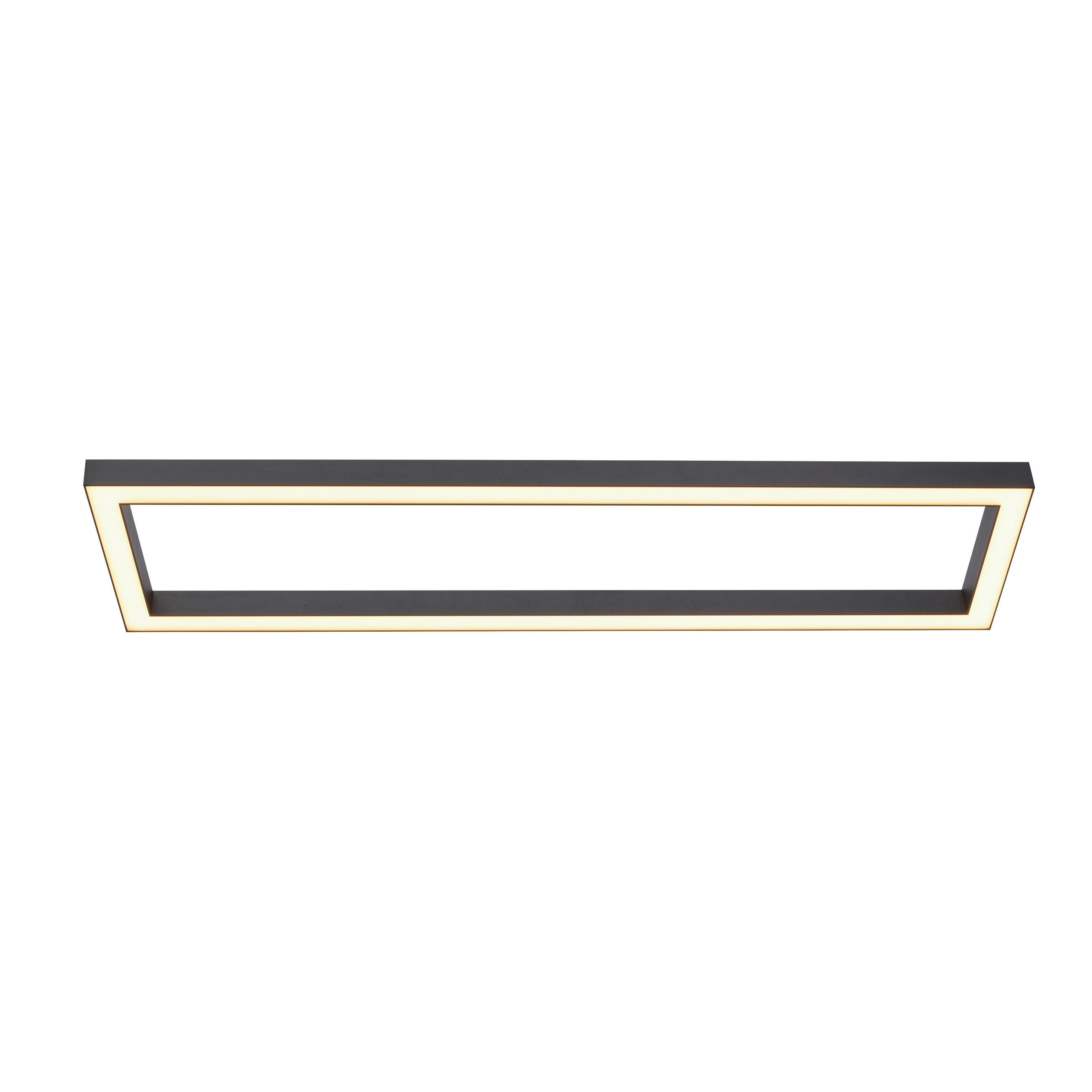 LED-DECKENLEUCHTE 110/30/3,9 cm   - Anthrazit, Design, Kunststoff/Metall (110/30/3,9cm) - Neuhaus PURE