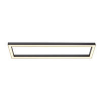 LED-DECKENLEUCHTE Pure 110/30/3,9 cm   - Anthrazit, Design, Kunststoff/Metall (110/30/3,9cm) - Neuhaus PURE