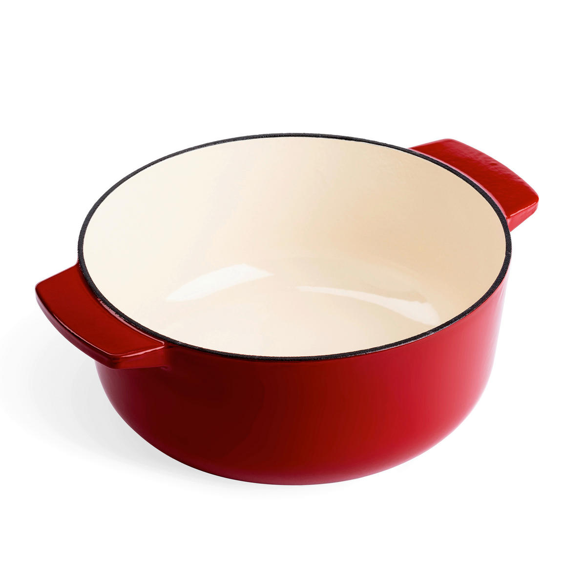 BRÄTER Cast Iron  - Rot/Creme, Basics, Metall (5.2l) - Kitchenaid
