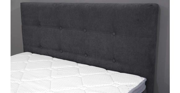 BOXBETT 100/200 cm in Anthrazit - Anthrazit/Schwarz, KONVENTIONELL, Kunststoff/Textil (100/200cm) - Carryhome