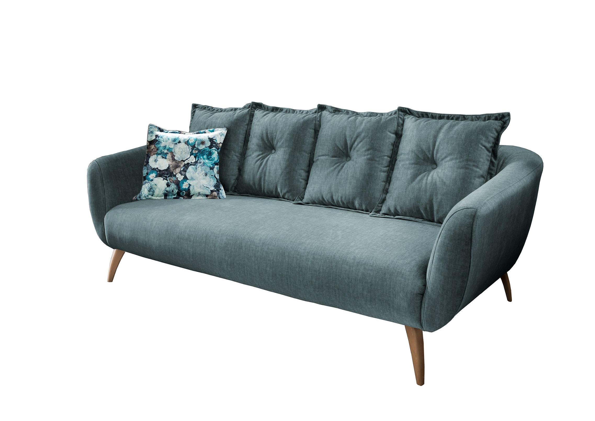 3-sitzer-sofa Baggio Dblau,dgrün B:236 Cm
