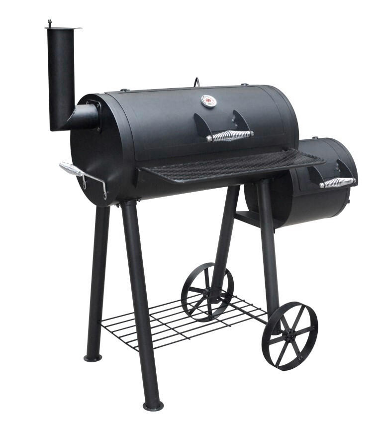 HOLZKOHLEGRILL  Schwarz  - Schwarz, Basics, Metall (63/127/122cm) - Landmann