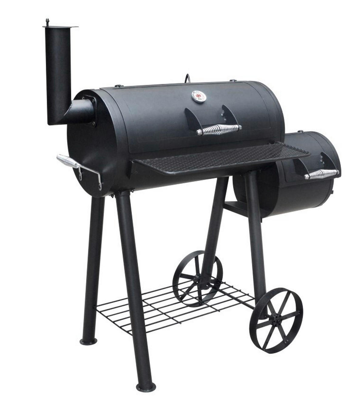 HOLZKOHLEGRILL  Schwarz  - Schwarz, Basics, Metall (63/127/122cm) - Landmann