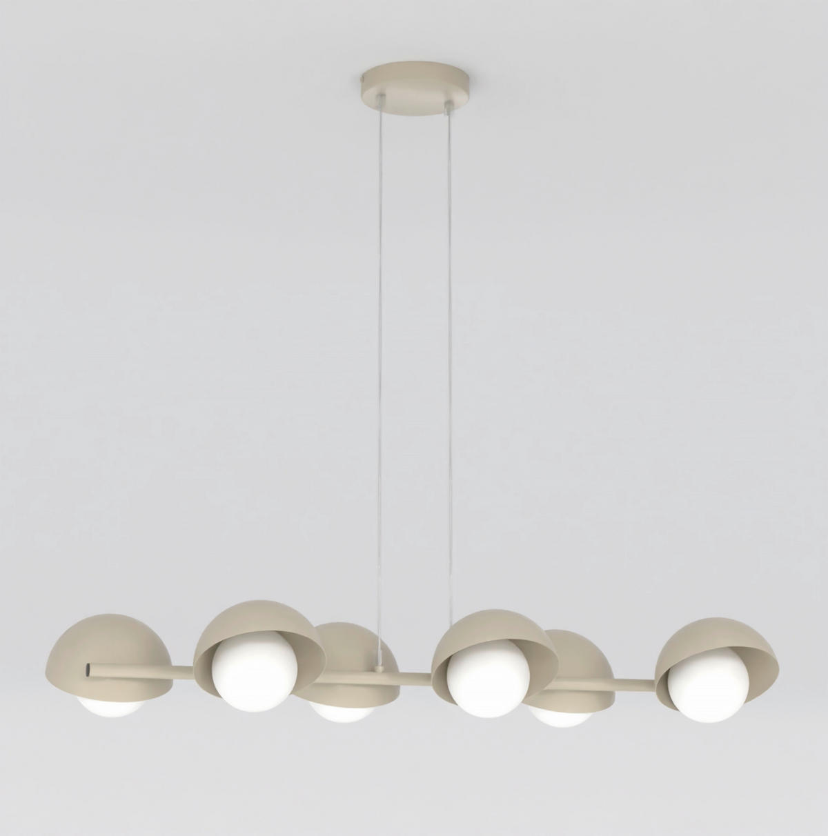 HÄNGELEUCHTE  88/32/120 cm    - Beige, Trend, Glas/Metall (88/32/120cm)