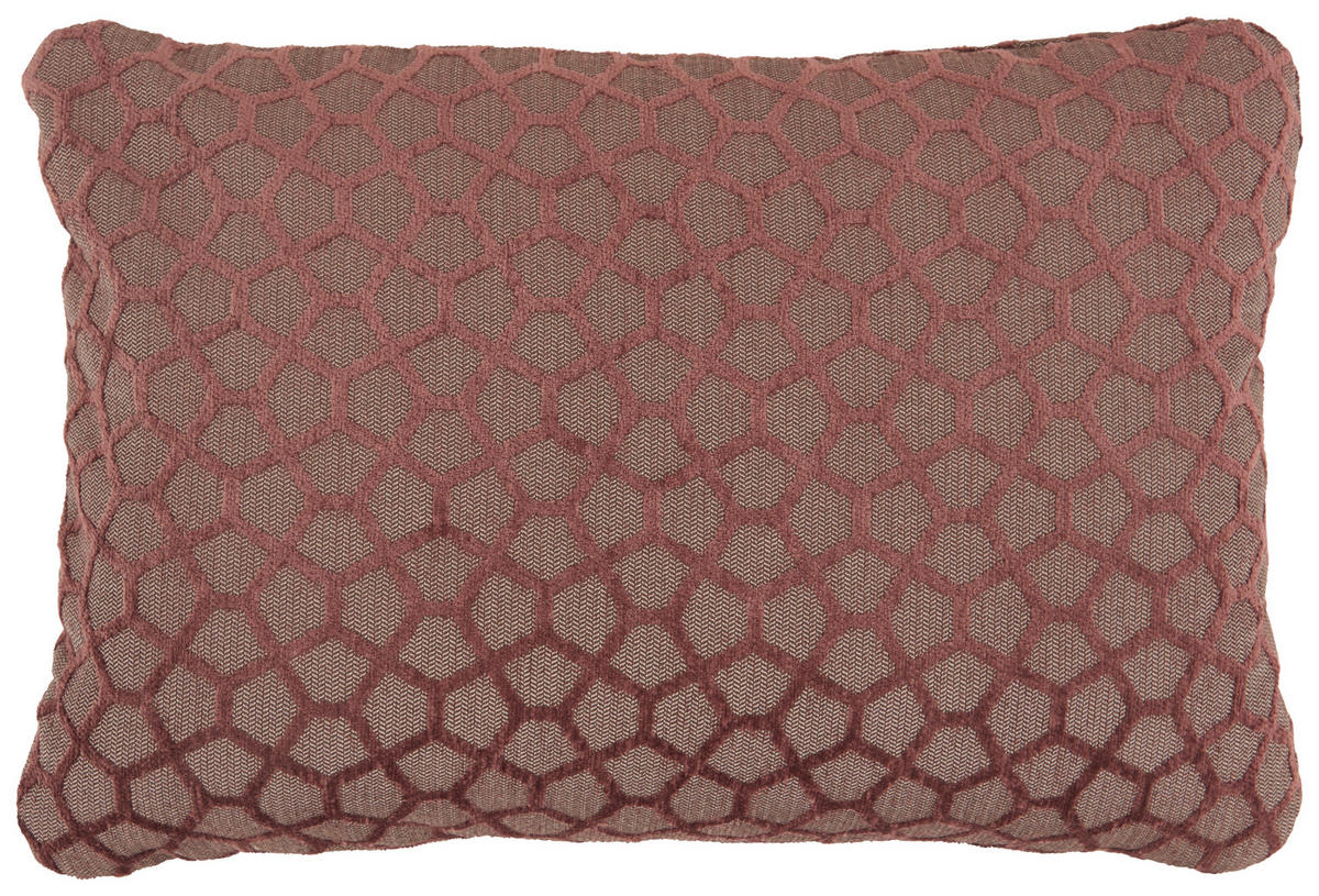 ZIERKISSEN  50/35 cm   - Aubergine, Design, Textil (50/35cm)