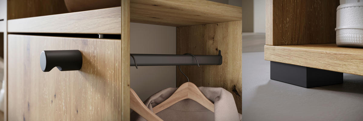 GARDEROBE  in 90/190/33 cm  - Eiche Artisan, Trend, Holzwerkstoff (90/190/33cm) - MID.YOU