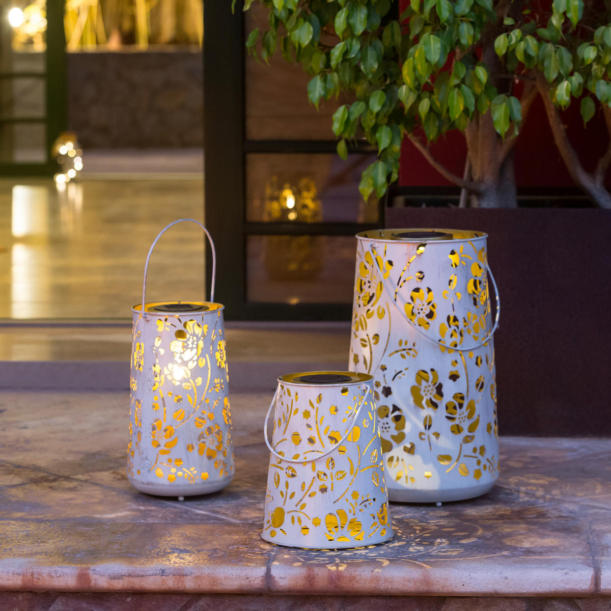 SOLARLEUCHTE - Grau, Lifestyle, Metall (27/14,6/22,8cm) - Ambia Garden