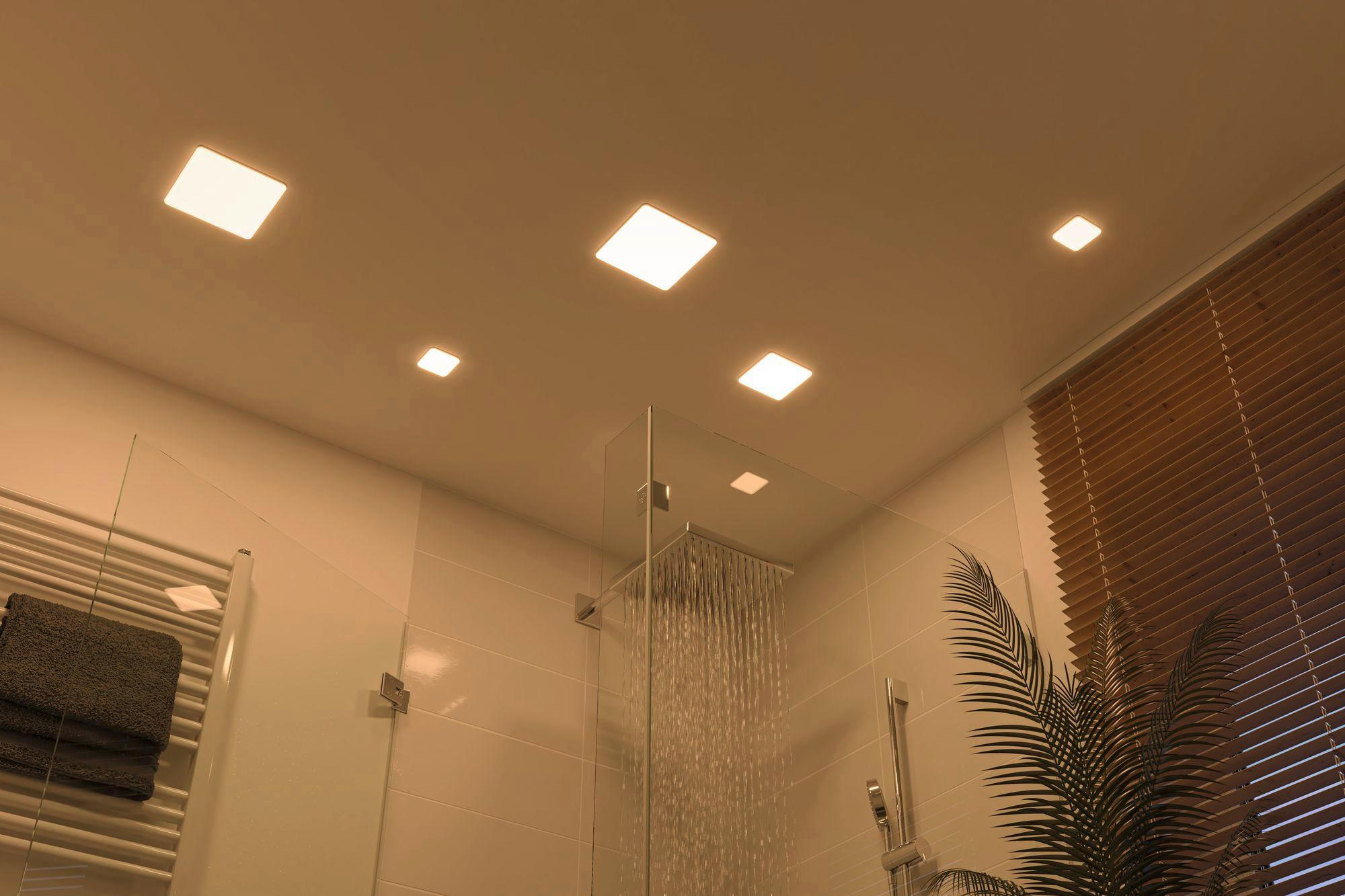 LED-PANEEL 12,5/12,5/1 cm  - Weiß, Basics, Kunststoff (12,5/12,5/1cm) - Paulmann
