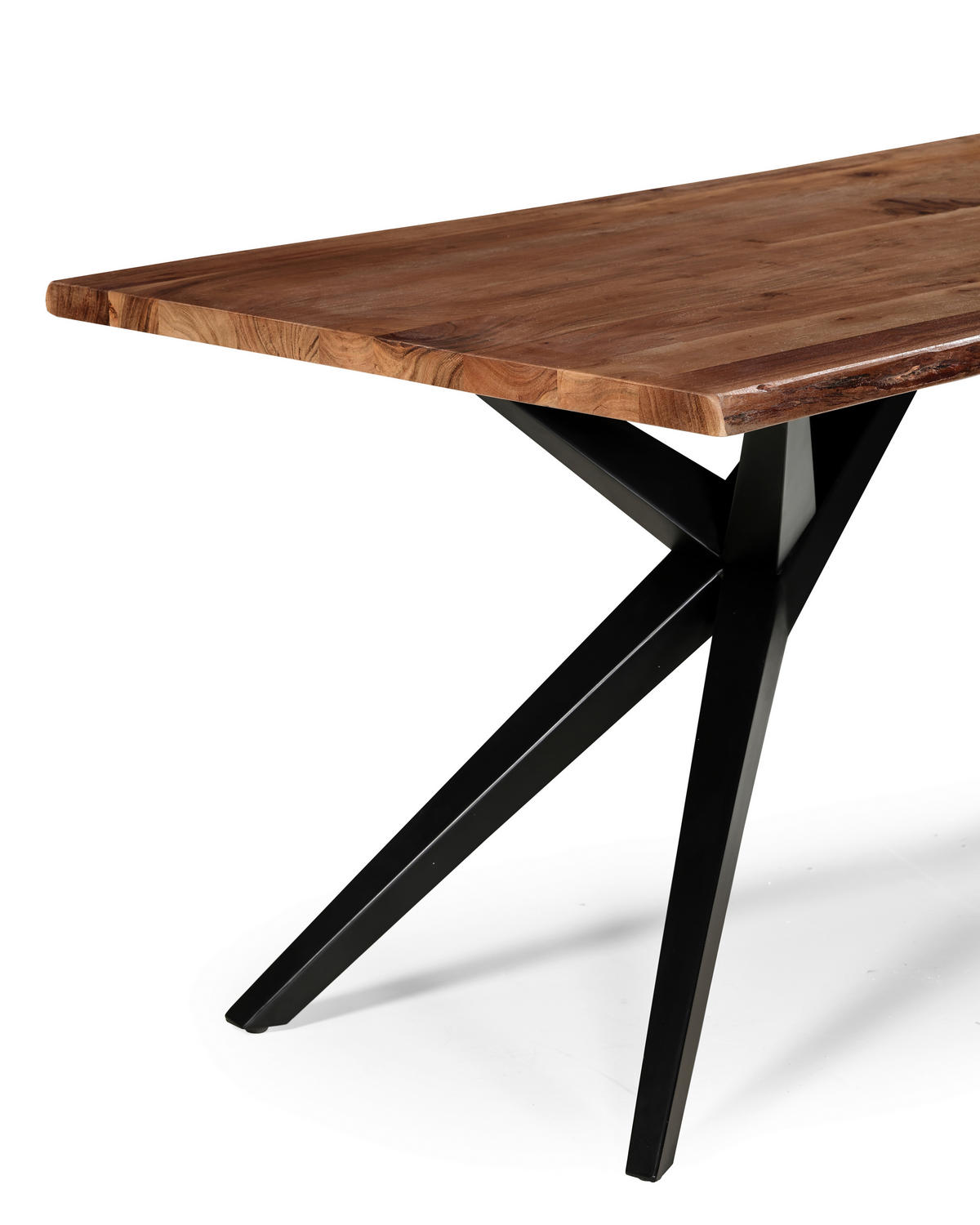 STOL ZA BLAGOVAONICU  crna, boje oraha  drvo, metal      - boje oraha/crna, Moderno, drvo/metal (180/90/76cm) - MID.YOU