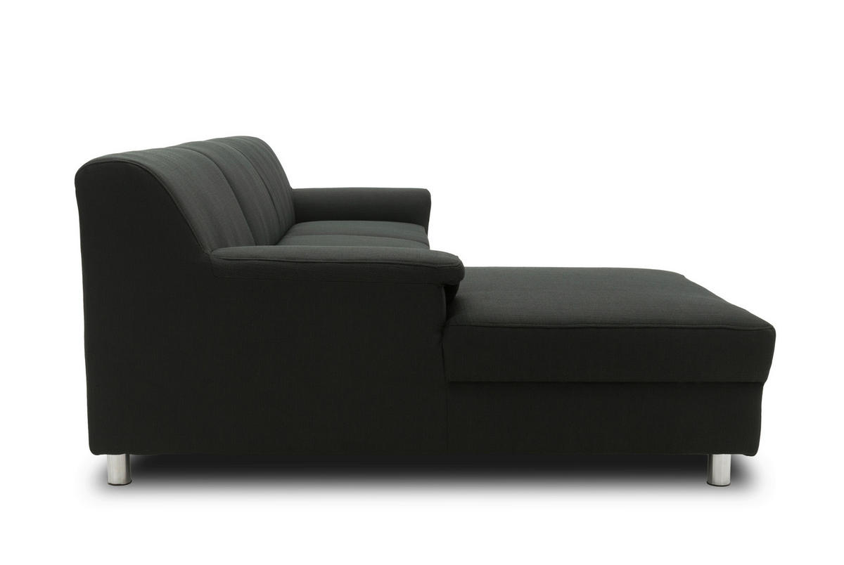 Freisteller von MID.YOU ECKSOFA Schwarz Webstoff.