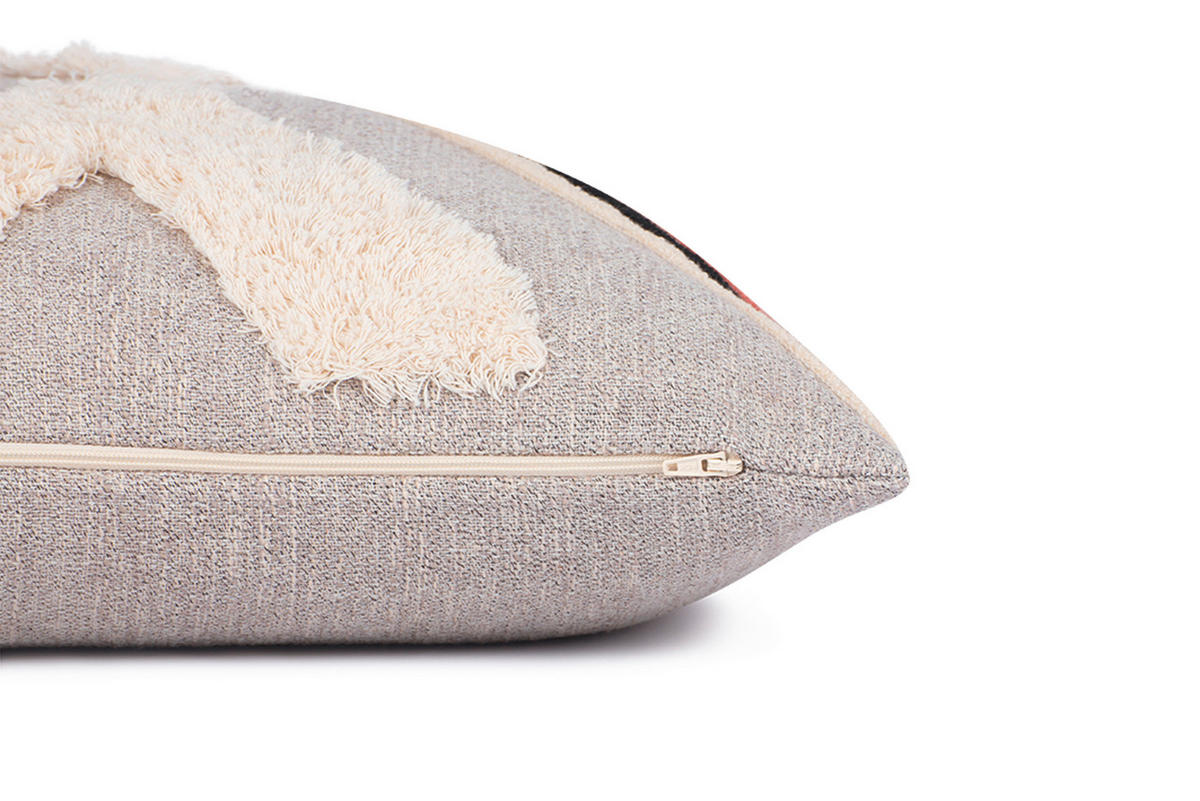 KISSENHÜLLE T-Ethno Mulit Zag 45/45 cm  - Beige/Naturfarben, Trend, Textil (45/45cm) - Tom Tailor