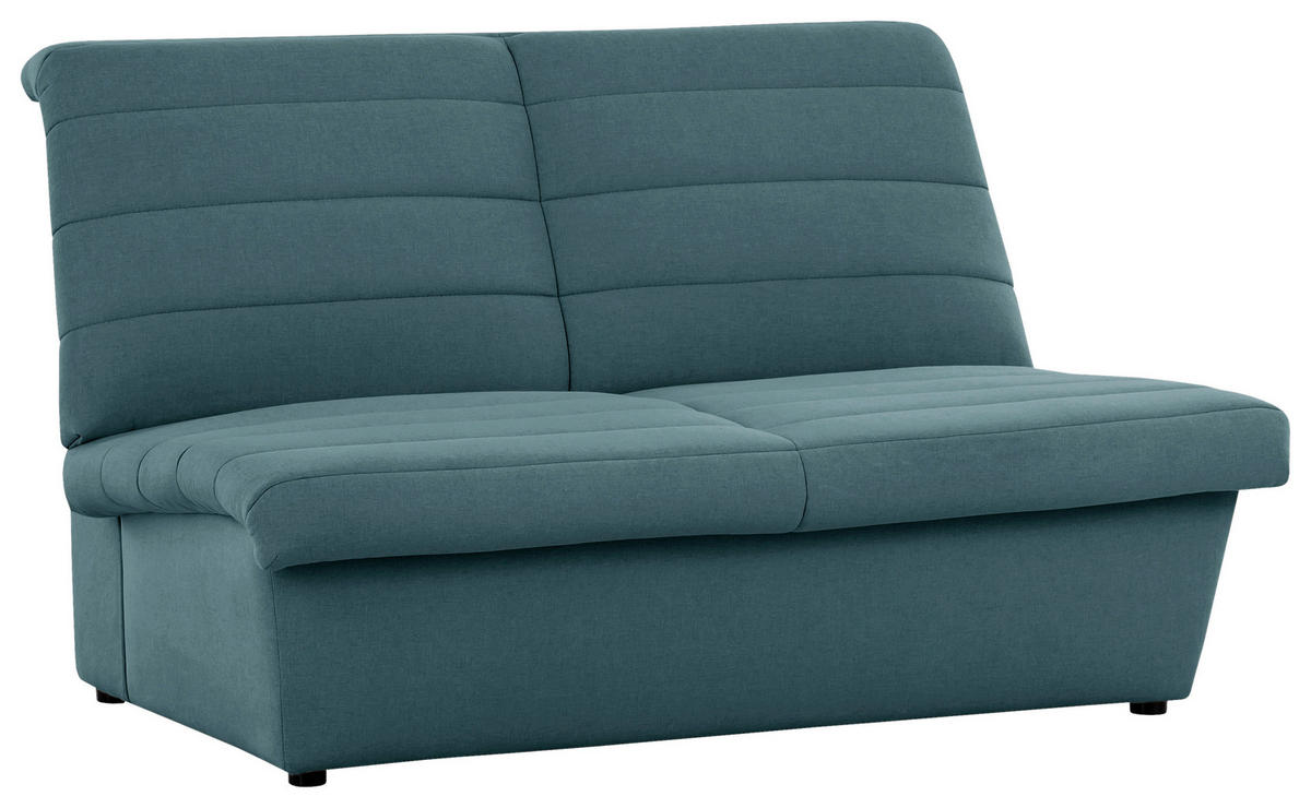 2-SITZER-SOFA in Webstoff Petrol  - Petrol/Schwarz, Design, Kunststoff/Textil (145/92/103cm) - LOOKS by W.Joop