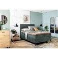 BOXSPRINGBETT 140/200 cm  in Dunkelgrau  - Dunkelgrau/Schwarz, Design, Textil/Metall (140/200cm) - Esposa