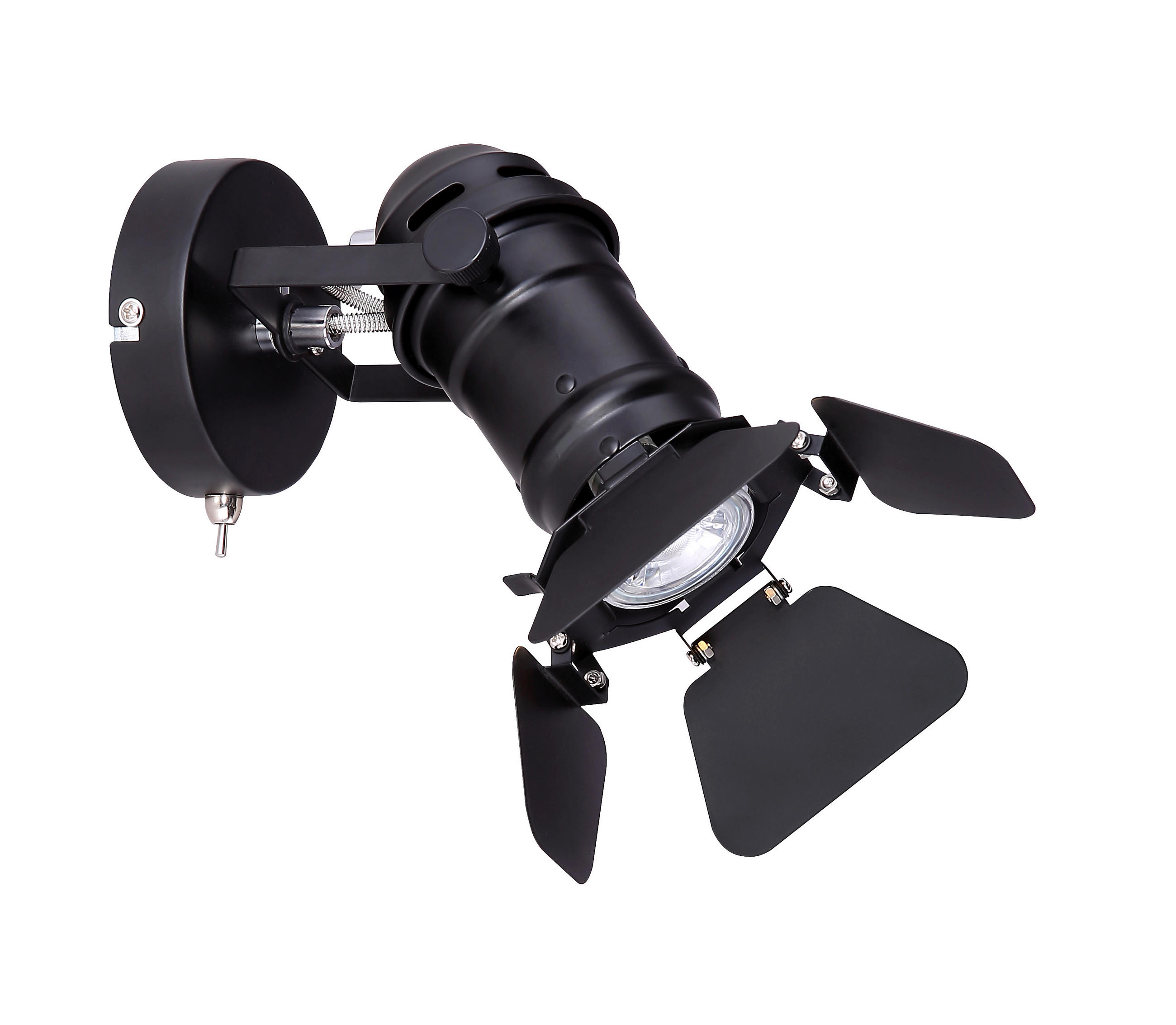 BODOVÉ SVÍTIDLO, 50 W/GU10, 16/24,5/21,5 cm - černá, Trend, kov (16/24,5/21,5cm) - Globo