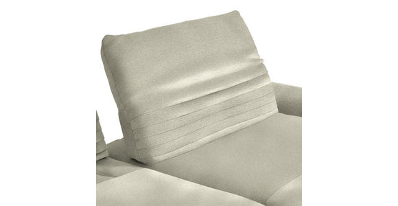 ECKSOFA  in Chenille Beige  280/170-195 cm  - Beige/Schwarz, Design, Textil/Metall (280/170-195cm) - Dieter Knoll