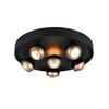 LED-DECKENLEUCHTE 50/13,5 cm   - Schwarz/Braun, LIFESTYLE, Metall (50/13,5cm)