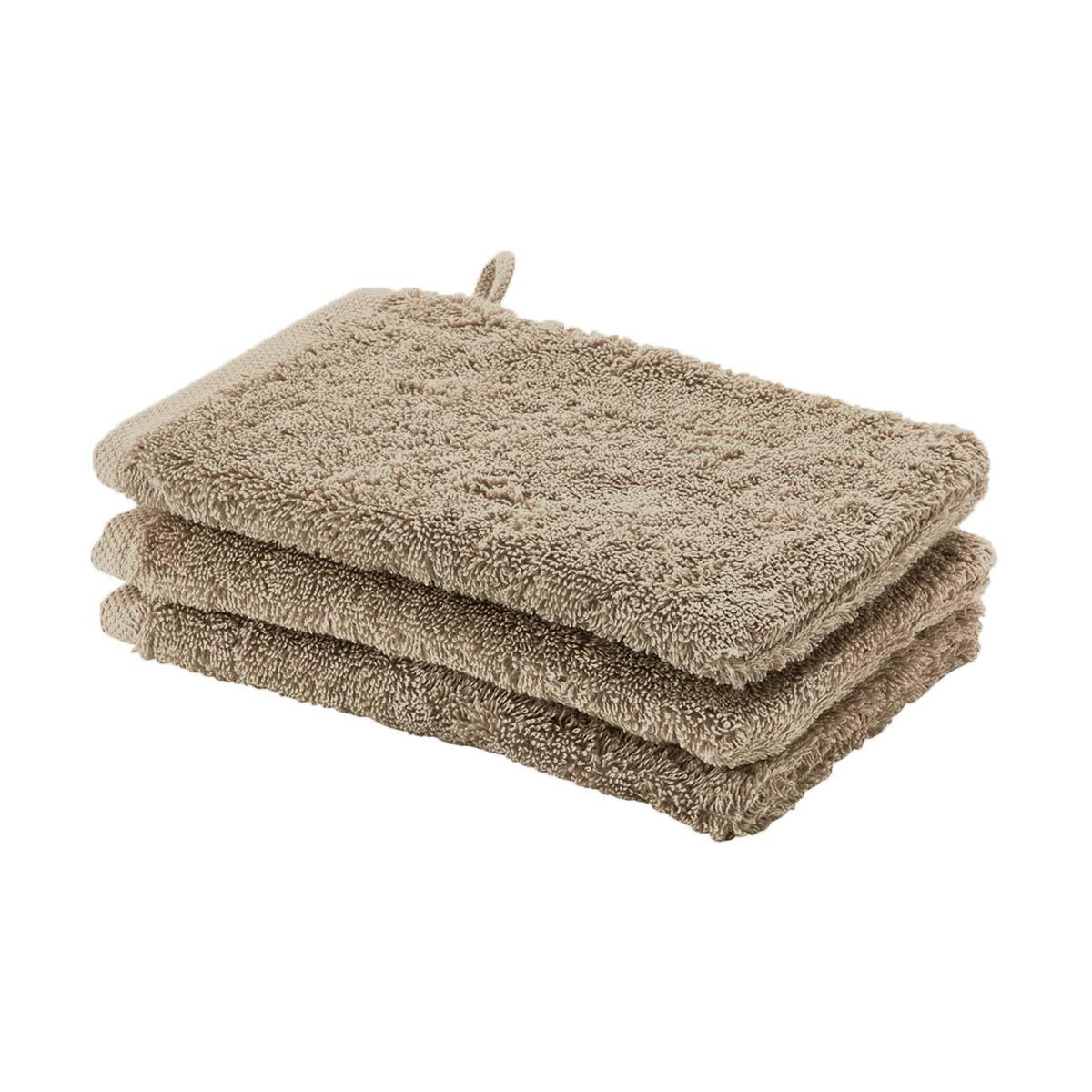 WASCHLAPPEN London Hellbraun  - Hellbraun, Basics, Textil (16/22cm) - Aquanova