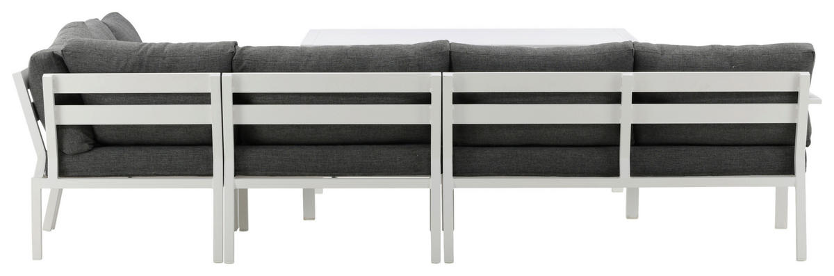 LOUNGESET  - vit/grå, Klassisk, metall/textil - Gardenson