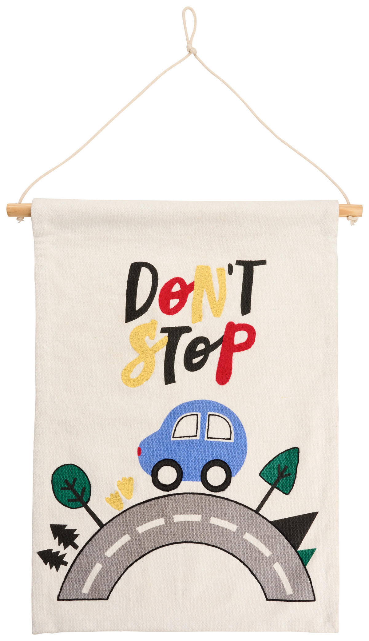 WANDBEHANG 40/56 cm Naturfarben  - Naturfarben, Basics, Holz/Textil (40/56cm) - Patinio