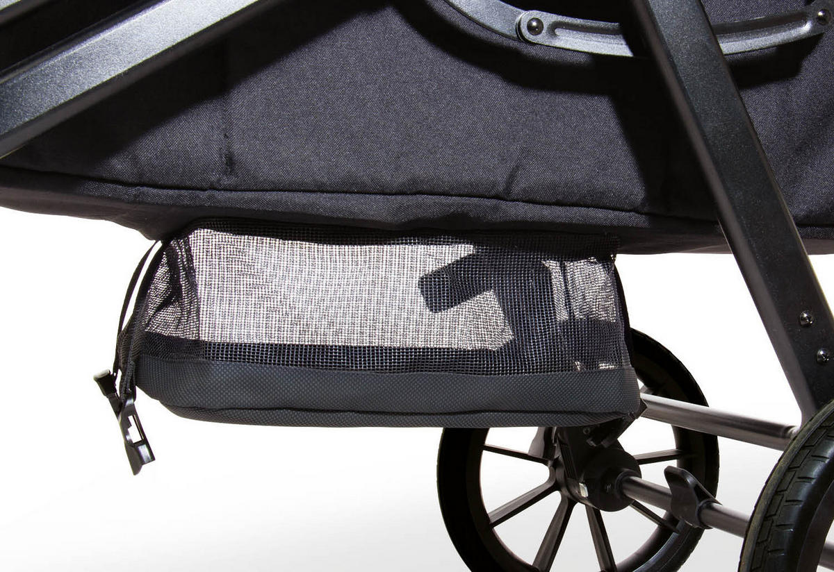 BOLLERWAGEN Cubi Schwarz 120/65/105 cm  - Schwarz, Basics, Kunststoff/Textil (120/65/105cm) - Pinolino