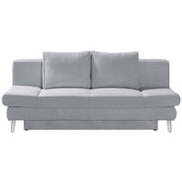 SCHLAFSOFA in Cord Grau  - Chromfarben/Grau, Design, Textil/Metall (200/85/90cm) - Xora