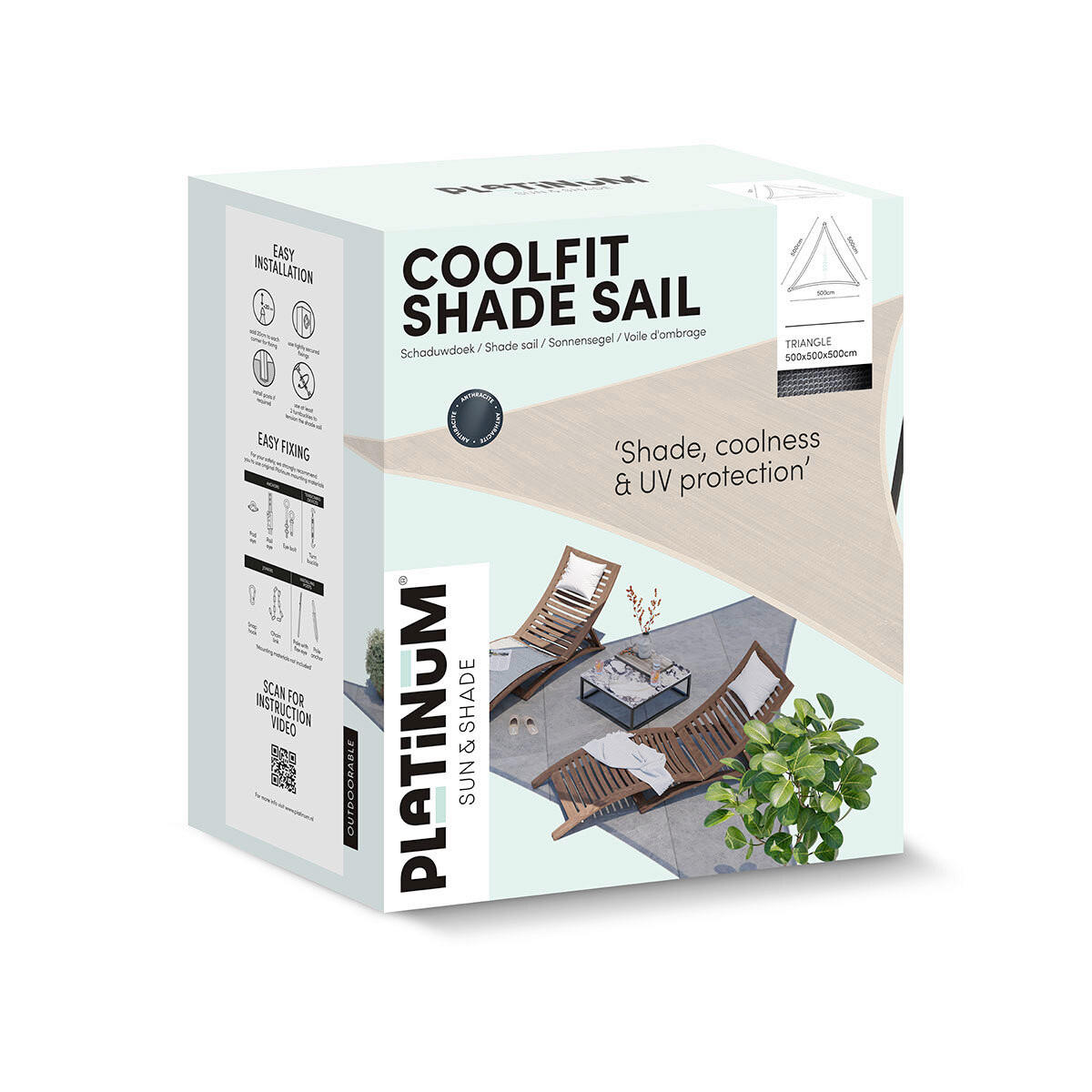 SONNENSEGEL  - Grün, MODERN, Kunststoff (500/1/500cm) - Gardenson