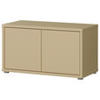 GARDEROBENBANK - Hellgelb/Grau, MODERN, Kunststoff (74,5/41,5/34,9cm) - Carryhome