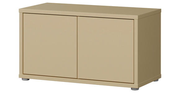 GARDEROBENBANK - Hellgelb/Grau, MODERN, Kunststoff (74,5/41,5/34,9cm) - Carryhome
